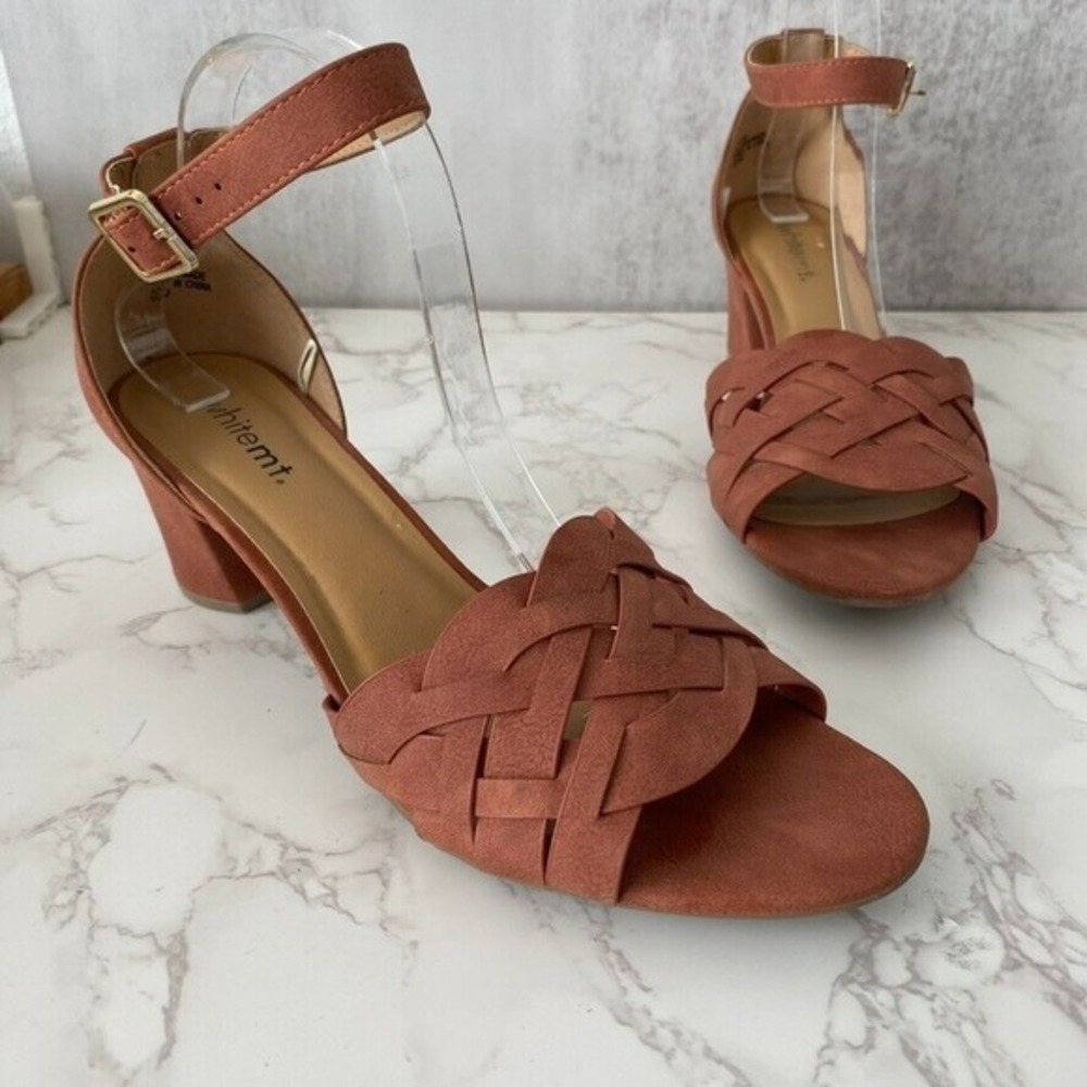 White Mountain Sandals Women Sz 11M Color Rosa Viejo Mid Heel Summer